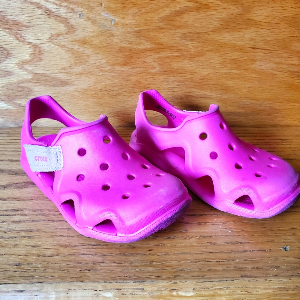 Toddler Girl Crocs Sandal Water Shoe Size 10